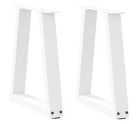 (white, 38 x (42-43.3) cm/ 2 pcs/ 1 piece) vidaXL Coffee Table Legs V-Shape Desk Legs Furniture Legs Bar Stand DIY Steel