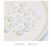 White 3D Flower Jewelry Elegant Resin Flower Wedding