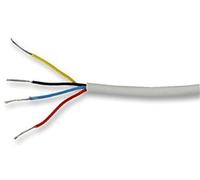 White 4 Core Burglar/Intruder Alarm Cable by electrosmart® ~ Available in vaious lengths (100m)