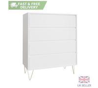 Timber Art Design Monaco 4 Drawer Chest In White