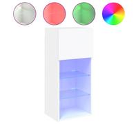 (white, 40.5 x 30 x 90 cm/ 1 pcs) vidaXL TV Cabinets with LED Lights TV Stand TV Units Entertainment Centre