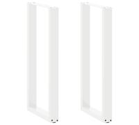 Bar Table Legs U-Shaped White 40x(100-101)cm Powder-Coated Steel, Incl Screws pc