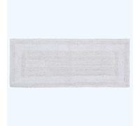 (White, 40 x 100 cm) Homescapes Luxury Reversible Cotton Bath Mat