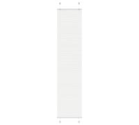 vidaXL Pleated Window Blinds - White 40x200 cm - Versatile Polyester Modern Style