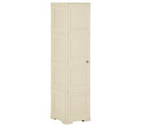 (white, 40 x 43 x 164 cm) vidaXL Plastic Cabinet Storage Cupboard Utility Storage Cabinet Wood Design