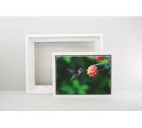 White - 40mm Deep Canvas Tray Frames. Standard Sizes. Floating Effect Frames for Canvases. 12x16"