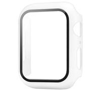 (white, 40mm Series 4 5) Tempered Glass+Watch Case For Apple Watch 8 7 6 SE 5 3 4 44mm 40mm Screen Protector iWatch 5 3 2 42mm 38mm Case Cover Bumper