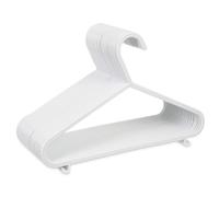 (White) 40Pc Kids Plastic Hangers Clothes Cloth Plastic Coat Hangers - With Lips For Boys Girls Clothes Dress - Organise Children Clothes Wardrobe Closet