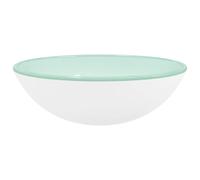 vidaXL Basin Tempered Glass 42 cm Brown, Brown