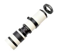 White 420-800mm F8.3-16 Full Manual Focusing Zoom Telephoto Lens Telescopes