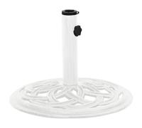 (white, ? 44 x 31 cm) vidaXL Umbrella Base Outdoor Parasol Stand Garden Umbrella Holder Cast Iron