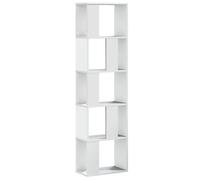 vidaXL Bookcase 5-tier White 45X23.5X162.5 Cm Engineered Wood, White
