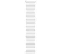 (white, 45 x 230 cm) vidaXL Zebra Blind Dark Grey 45x230 cm Fabric Width 40.9 cm Polyester