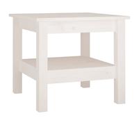 vidaXL Coffee Table White 45x45x40 cm Solid Wood Pine