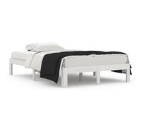 Vidaxl Bed Frame Without Mattress White 120X190Cm Small Double Bed Frames
