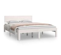 Vidaxl Bed Frame Without Mattress White 135X190Cm Double