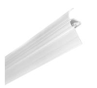 White, 4m Gable Finishing Profile Edge Trim for Snap Down Glazing Bar Exitex Capex 10-25mm on Lean-to Timber Rafter