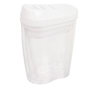 (White) 4pc Stacking Nested Food Storage Dispenser Containers Set Slide Lid Easy Pour