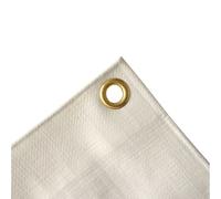 White 4x5 Heavy Duty Waterproof Tarp - 20m² Ripstop, UV Resistant