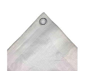 White 4x6m Heavy Duty Waterproof Tarp 180gsm