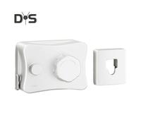 (white) 5.1M Wall Mount Retractable Clothesline Adjustable Retracting Invisible Heavy Duty Stainless Steel Wire Indoor Outdoor Balcony Laundry Clothes Drying