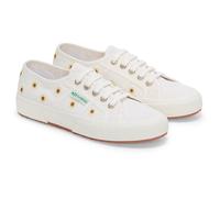 Superga Embroidery Linen Sunflower Linen Women's White Trainers - UK 5 / EU 38 / US 7.5