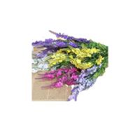 (White) 5 Colors 38cm Artificial Lavender Simulation Lavender Silk Flower Home Wedding Decor