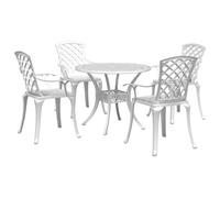 Garden Dining Set Outdoor Dining Set Table and Chair Cast Aluminium vidaXL