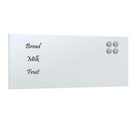 (white, 50 x 20 cm) vidaXL Wall-mounted Magnetic Board Black 100x60 cm Tempered Glass