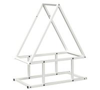 (white, 50 x 25 x 60 cm) vidaXL Firewood Rack Black 50x25x60 cm Cold-rolled steel fireplace log holder