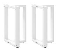 (white, 50 x 35 x (72-73) cm) vidaXL Dining Table Legs T-ShapedÂ Desk Legs Metal Furniture Legs 2 pcs Steel