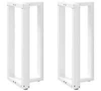(white, 50 x 35 x (90-91) cm) vidaXL Dining Table Legs T-ShapedÂ Desk Legs Metal Furniture Legs 2 pcs Steel