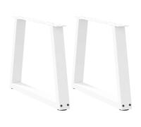 (white, 50 x (42-43.3) cm/ 2 pcs/ 1 piece) vidaXL Coffee Table Legs V-Shape Desk Legs Furniture Legs Bar Stand DIY Steel