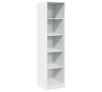 (white, 50 x 50 x 200 cm/ 4 shelves piece) vidaXL Wardrobe Clothing Storage Hanger Clothes Cabinet Closet Engineered Wood