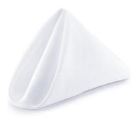 (White, 50pcs) Cotton Polyester Table Napkins, 20 Inch Dinner Napkins with Hemmed Edges Soft & Smooth Napkins Lightweight & Machine Washable Serviettes