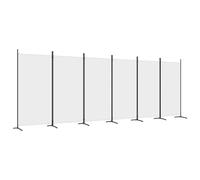 (White, 520 x 180 cm (W x H)) vidaXL Room Divider Wall Partition Screen Panel Room Separator Privacy Screen