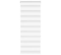 vidaXL Zebra Blind White 55x150 cm Fabric Width 50.9 cm Polyester, White