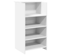 (white, 55 x 50 x 103.5 cm) vidaXL Reception Desk Smoked Oak 55x50x103.5 cm Engineered Wood