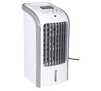 White 57 x 27 x 25 cm Small Portable Air Cooler Unit System with 3 Power Settings, Remote Control & Wheels - Functions as Fan, Air Cooler & Humidifier