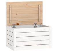 (white, 59.5 x 36.5 x 33 cm) vidaXL Solid Wood Pine Storage Box Storage Chest Tool Box Multi Colours/Sizes