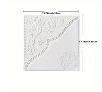 (white, 5pcs 35*35cm) 1/5/10Pcs 35*35cm Ceiling Roof Self-adhesive Warm Bedroom 3d Three-dimensional Wall Attached To The Background Wall