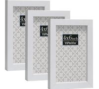 White 5x7'' Picture Frame Set of 3,Featuring Premium Acrylic Window,Suitable for Tabletop Display or Wall Mounting,An Ideal Choice for Christmas,Weddings and Birthday Celebrations.