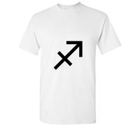 (White, 5XL) Sagittarius Horoscopes Zodiac Symbol Star Sign Art Men T Shirt Tee Top