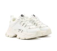 (White, 6.5 (Adults')) Buffalo Saturn Lace Women's White Trainers
