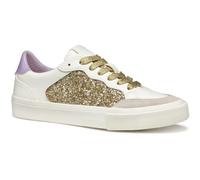 (White, 6 (Adults')) Geox D EMMELENY Women's Optic White/Light Gold Trainers