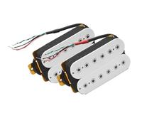 White 6 String Electric Guitar Humbucker Pickups Adjustable Hex Screw Pickup Parts Pickups Set (Color : One set)