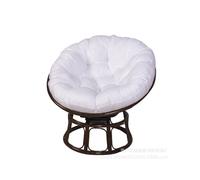(White, 60*60cm) Hammock mattress bird's nest cushion round thick radar chair single cradle hanging basket cushion hanging chair