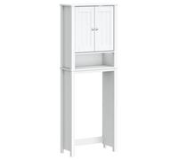 vidaXL Over-the-Toilet Storage BERG White 60x27x164.5 cm Solid Wood