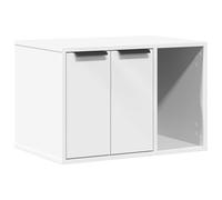 (white, 60 x 40 x 40 cm) vidaXL Cat Litter Box Enclosure Hidden Cat House Cat Cabinet Engineered Wood