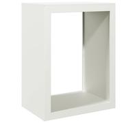 vidaXL Firewood Rack Log Store Holder - White Steel Fireplace Log Stand 60x40x80 cm - Sturdy and Weather Resistant